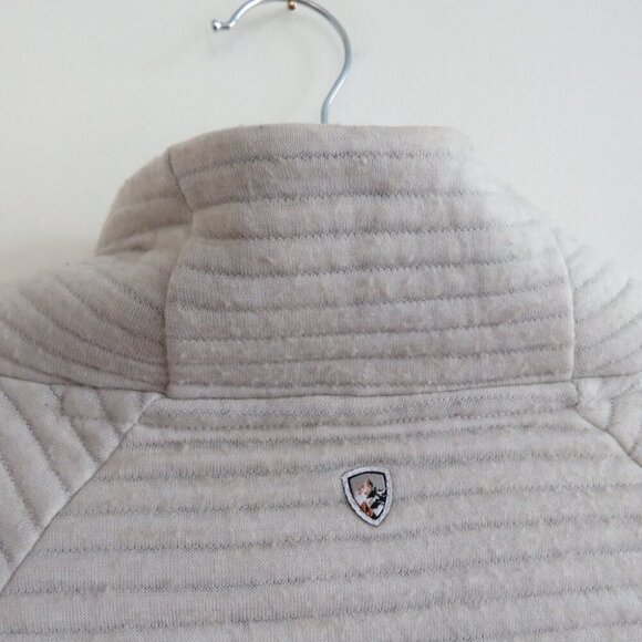 KUHL Verena Funnel Neck Pullover in Moonrock Neutral Wool Gorpcore Outdoor Sz S - Picture 10 of 15